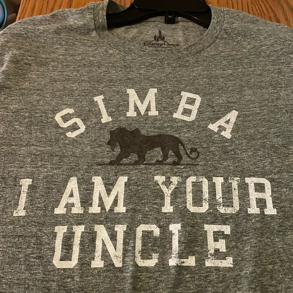 Disney Parks Large dark gray T-shirt.